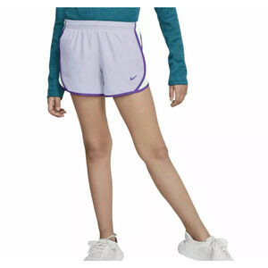 Nike Tempo Dri Fit Big Girls lined running shorts XLarge, purple white, NWT